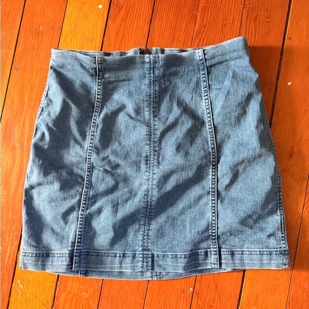 Free People Denim Mini Skirt
